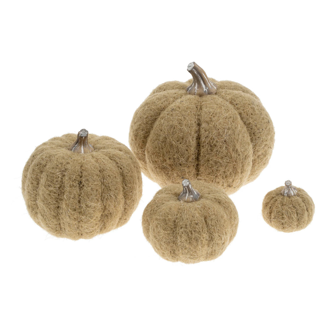 Moss Felt Pumpkins (Various Sizes Available)