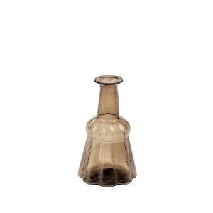 Recycled Brown Glass Bottle Vase